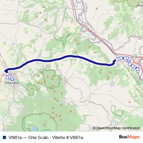 Vt801a bus Line Map