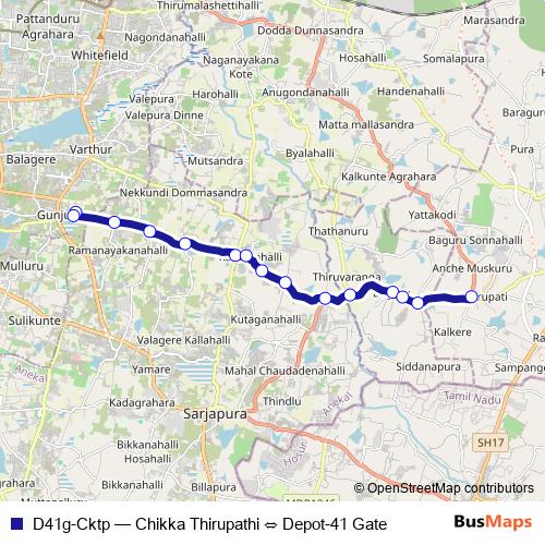D41g-Cktp bus Line Map