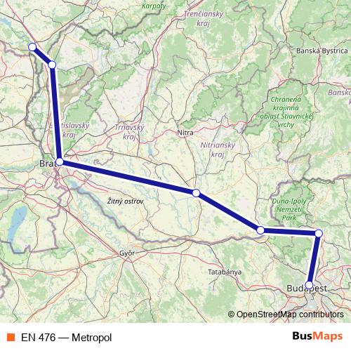 EN 476 rail Line Map