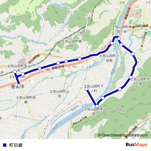 町田線 bus Line Map