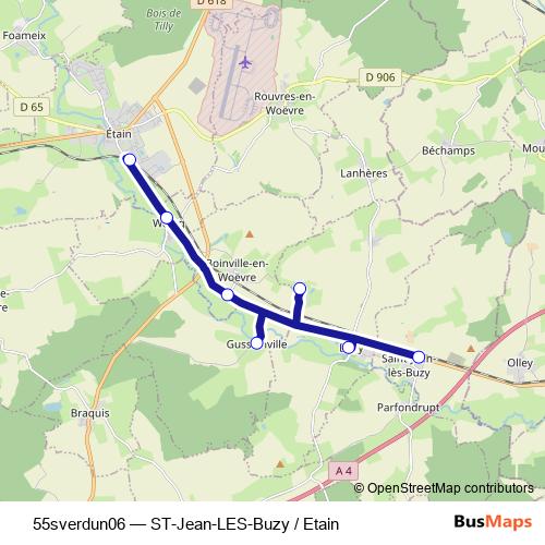 55sverdun06 bus Line Map