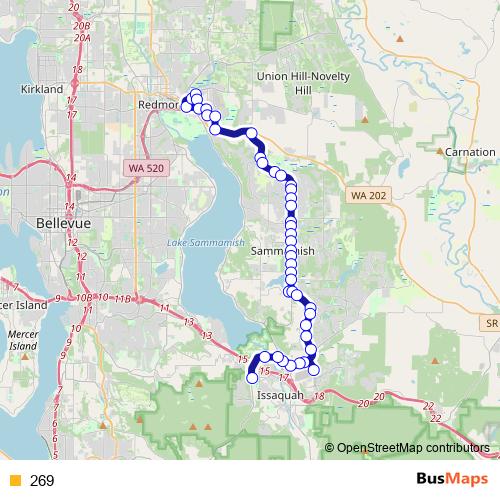 269 bus Line Map
