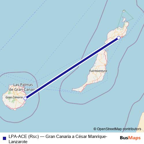 LPA-ACE (Rsc) air Line Map
