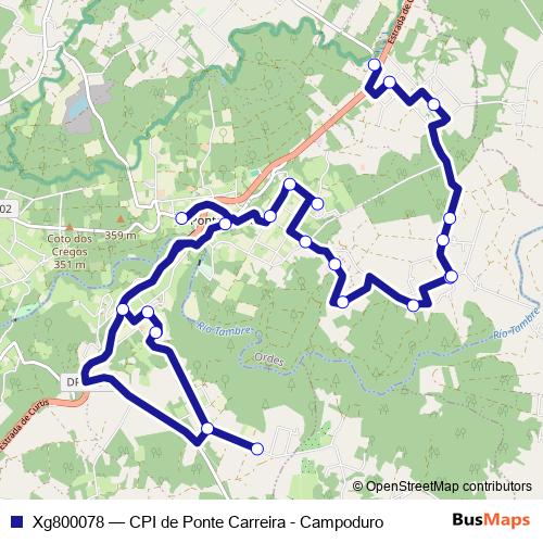 Xg800078 bus Line Map