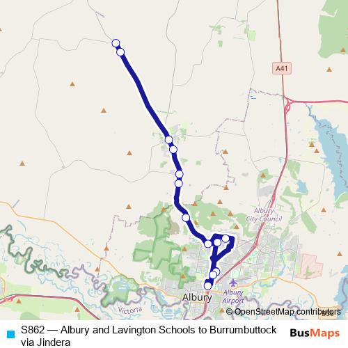 S862 bus Line Map