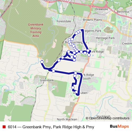 6014 bus Line Map