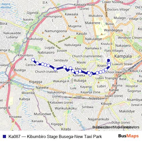 Ka087 bus Line Map