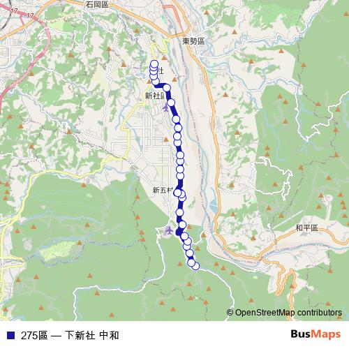 275區 bus Line Map