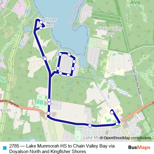 2785 bus Line Map