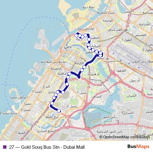 27 bus Line Map