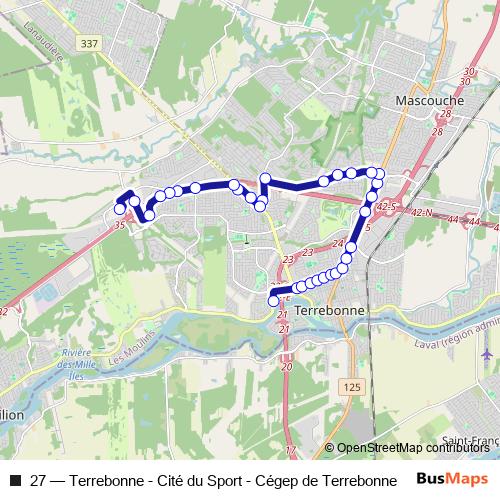 27 bus Line Map