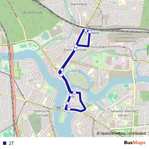27 bus Line Map