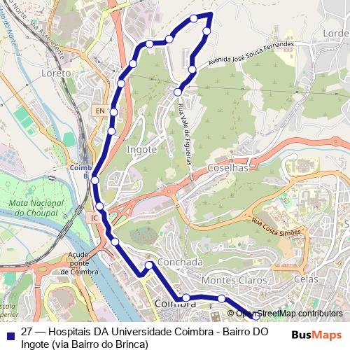 27 bus Line Map