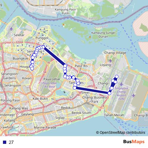 27 bus Line Map
