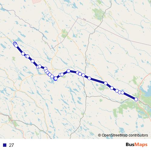 27 bus Line Map