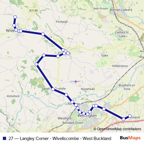 27 bus Line Map