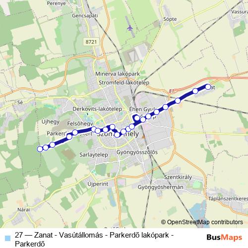 27 bus Line Map