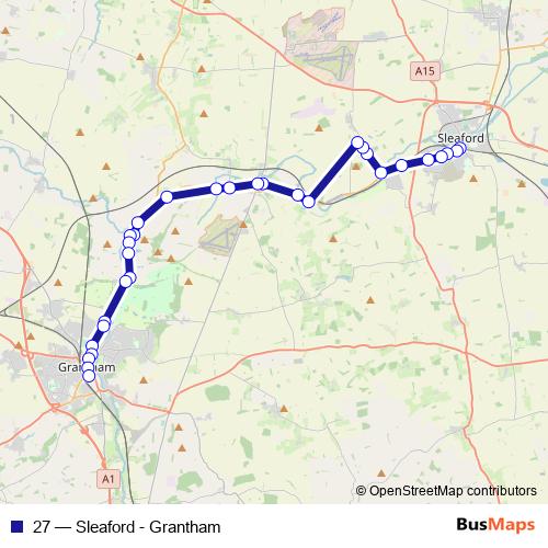 27 bus Line Map