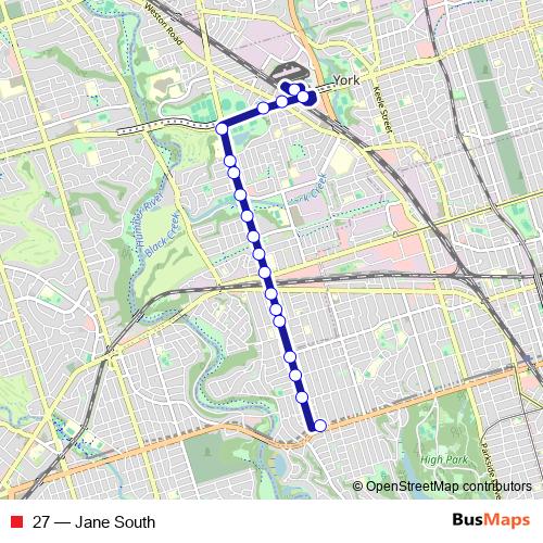 27 bus Line Map