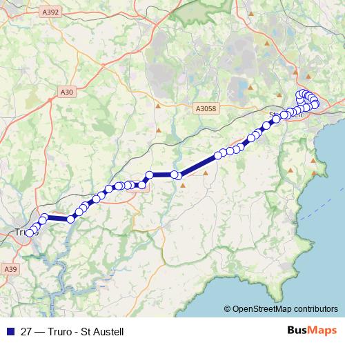 27 bus Line Map