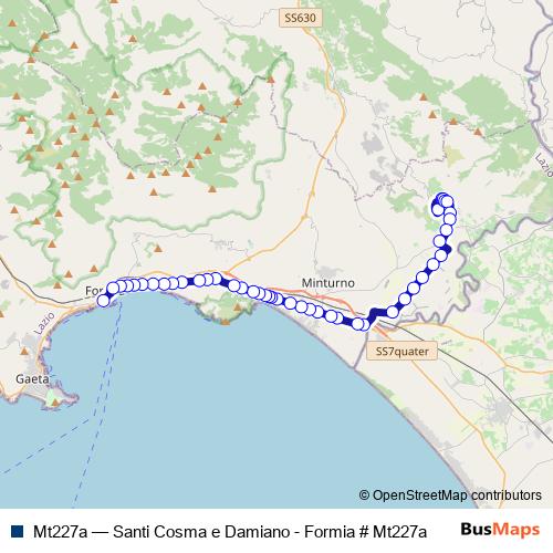 Mt227a bus Line Map