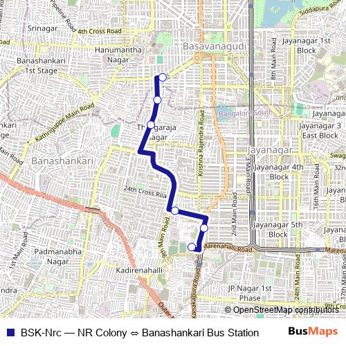 BSK-Nrc bus Line Map