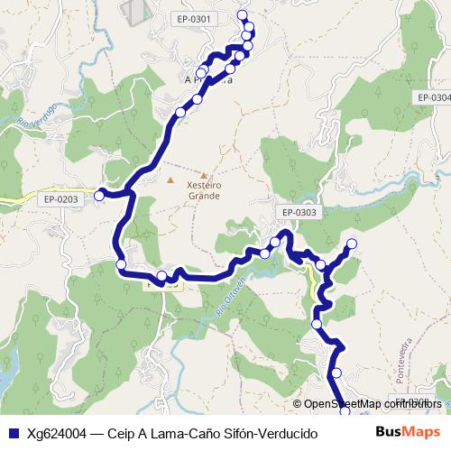 Xg624004 bus Line Map
