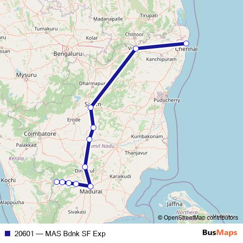20601 rail Line Map