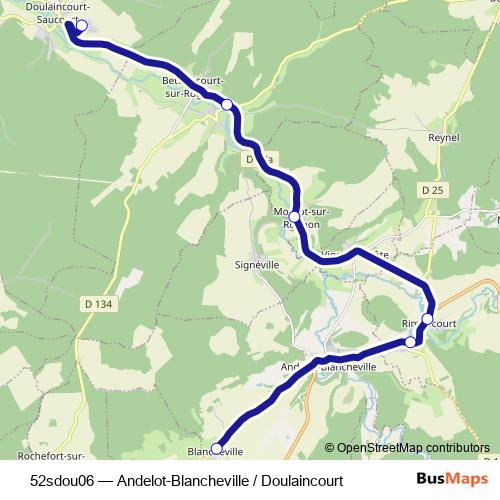 52sdou06 bus Line Map