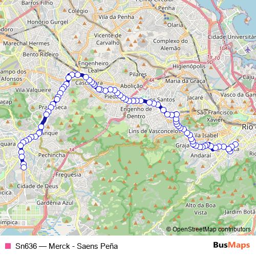 Sn636 bus Line Map