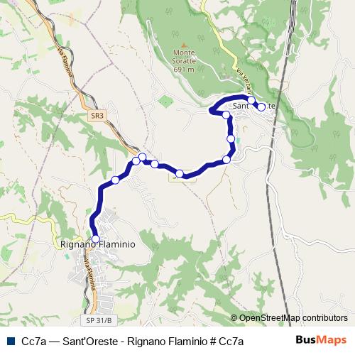 Cc7a bus Line Map