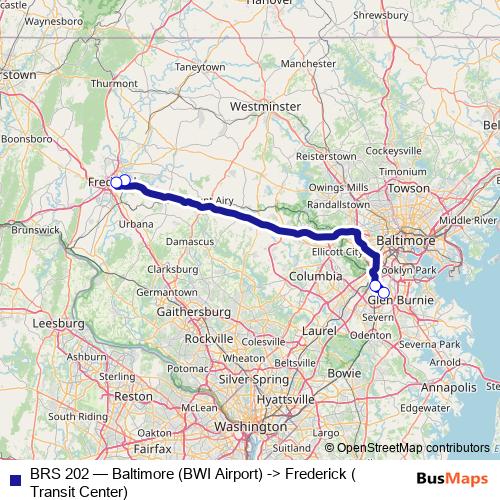 BRS 202 bus Line Map