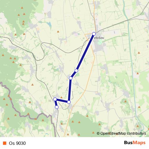 Os 9030 rail Line Map