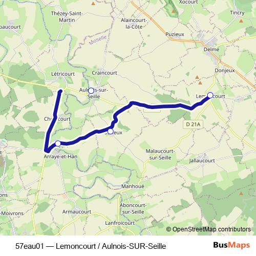 57eau01 bus Line Map