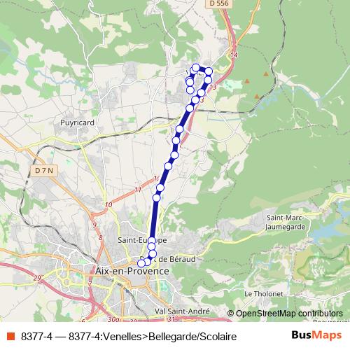 8377-4 bus Line Map