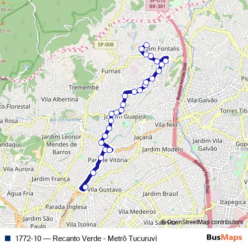 1772-10 bus Line Map