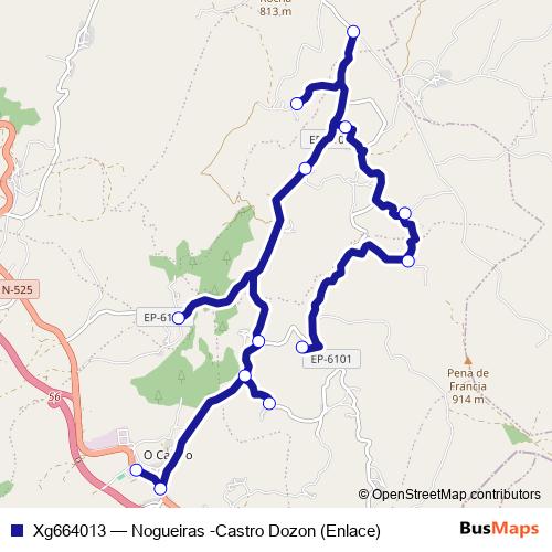 Xg664013 bus Line Map