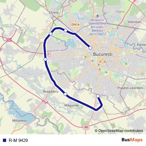 R-M 9429 rail Line Map