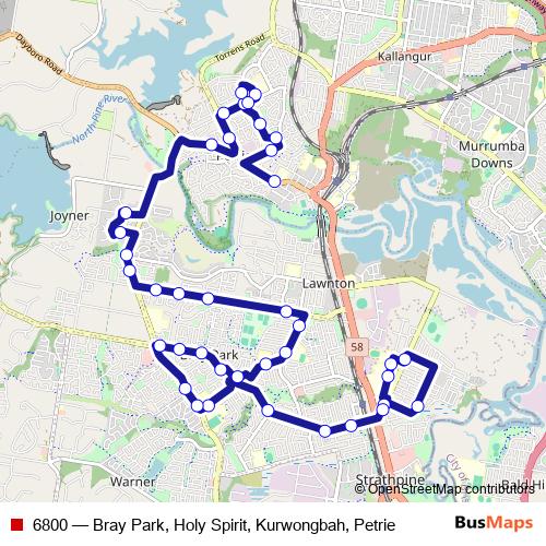6800 bus Line Map
