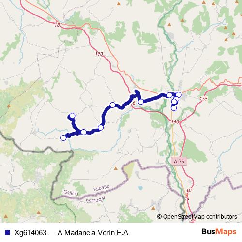 Xg614063 bus Line Map