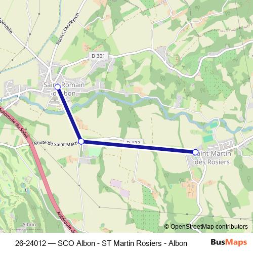 26-24012 bus Line Map