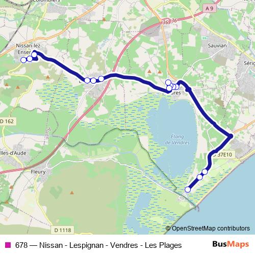 678 bus Line Map
