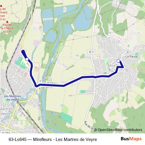 63-Ls645 bus Line Map
