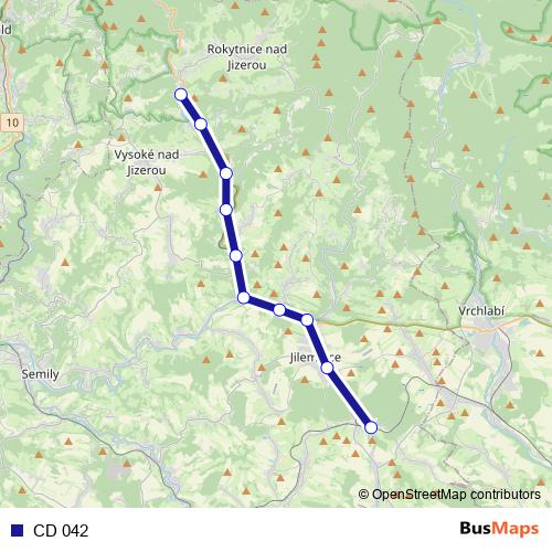 CD 042 rail Line Map