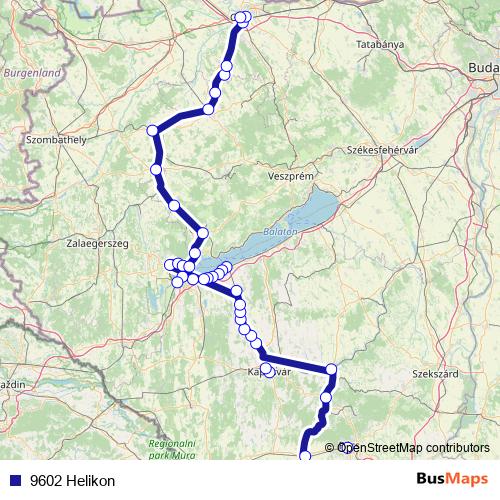 9602 Helikon rail Line Map