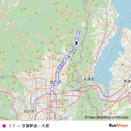 １７ bus Line Map