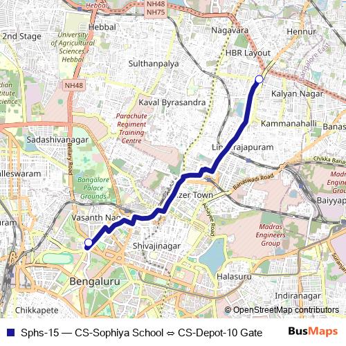 Sphs-15 bus Line Map
