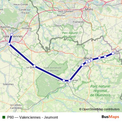 P60 rail Line Map