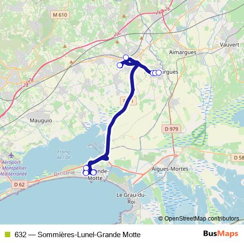 632 bus Line Map
