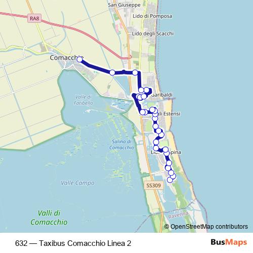 632 bus Line Map